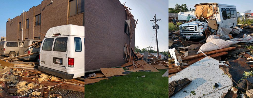 Tornado story and photos of damage in Dayton Ohio Echoing Hills